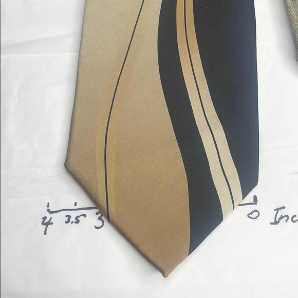 3/$15 Puritan Tie set of 2 silk, Polyester brown - Picture 3 of 10